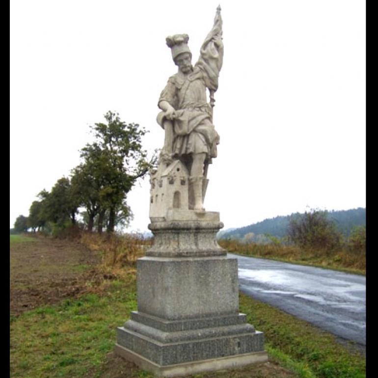 Sv. Florián - socha v obci Římov - národní kulturní památka